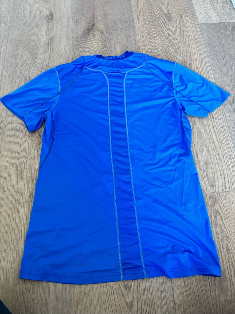 Nike Men's Swim Rash Guard - Bright Blue